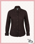 pink chalk — camisa vintage a rayas rosas