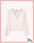 cloud nine — blusa blanca con flores