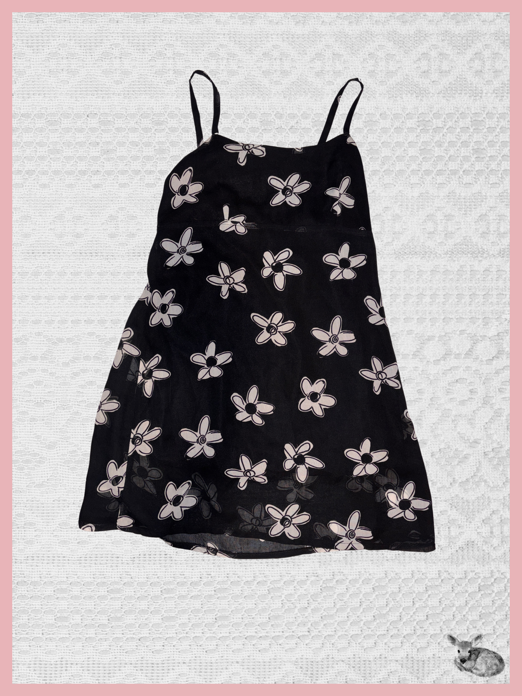 midnight garden — slip dress floral