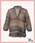 autumn haze — blusa vintage estampada