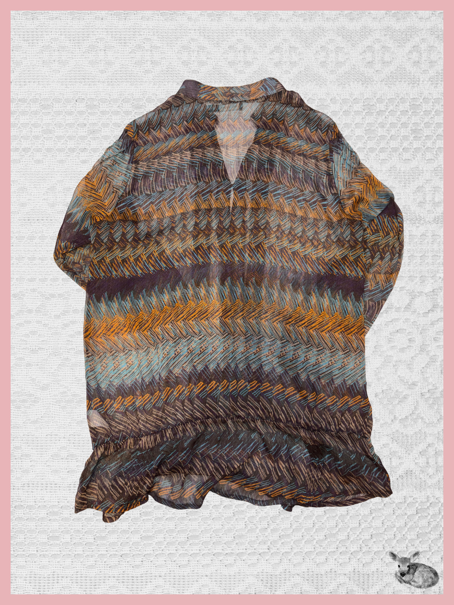 autumn haze — blusa vintage estampada