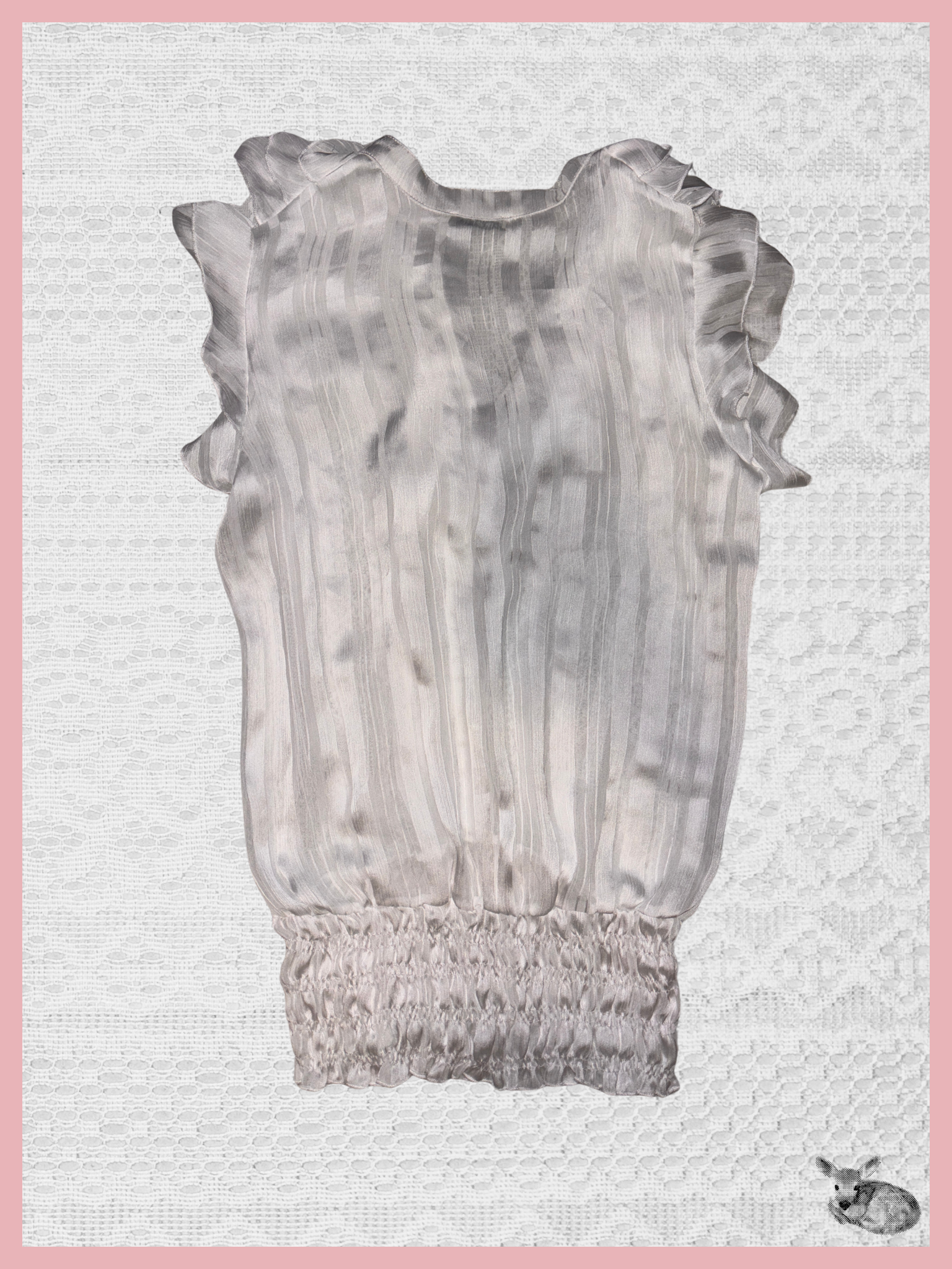 first frost — blusa vintage con volantes