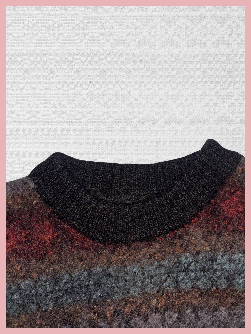 foggy forest — sweater mohair multicolor