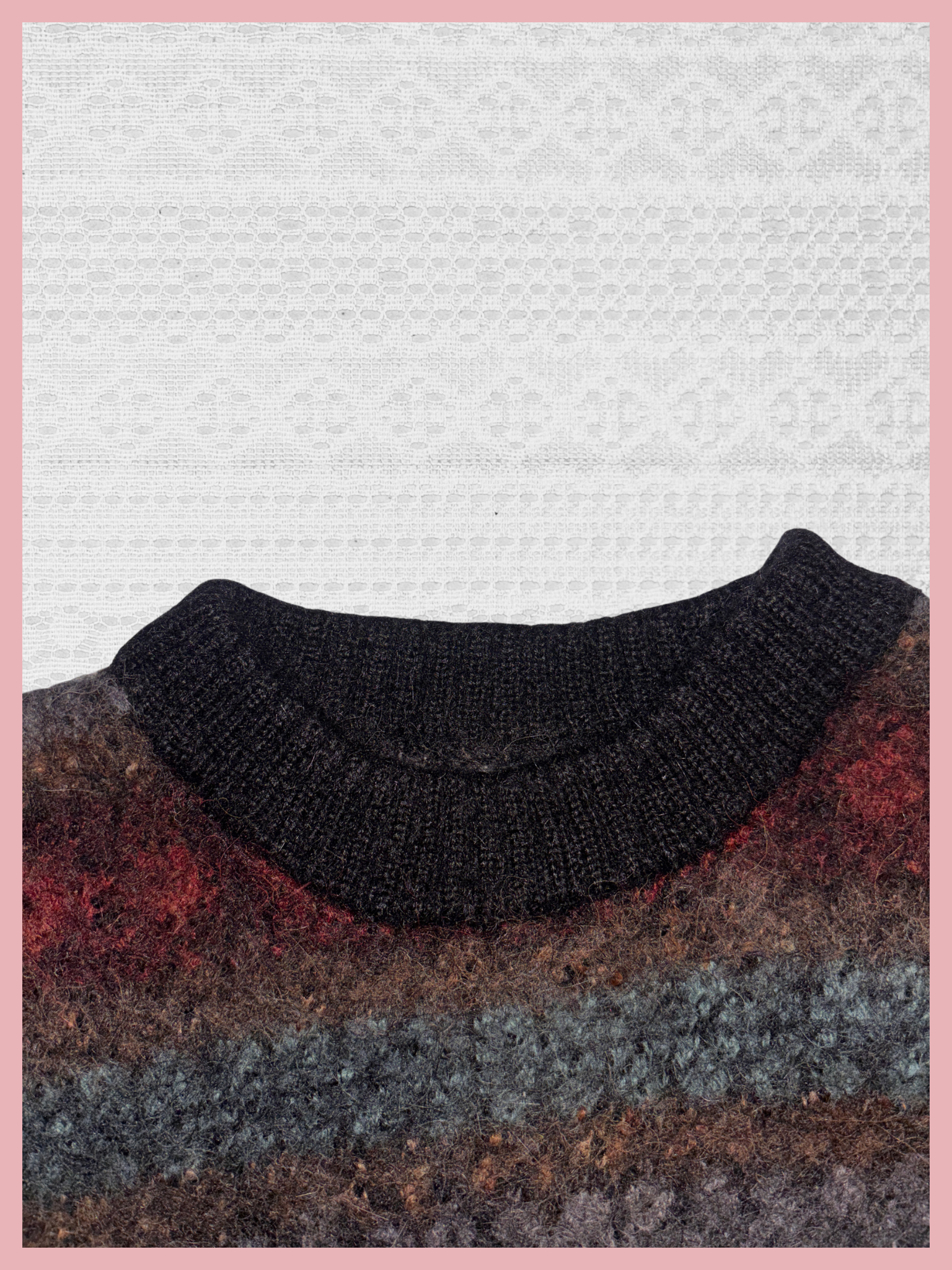 foggy forest — sweater mohair multicolor