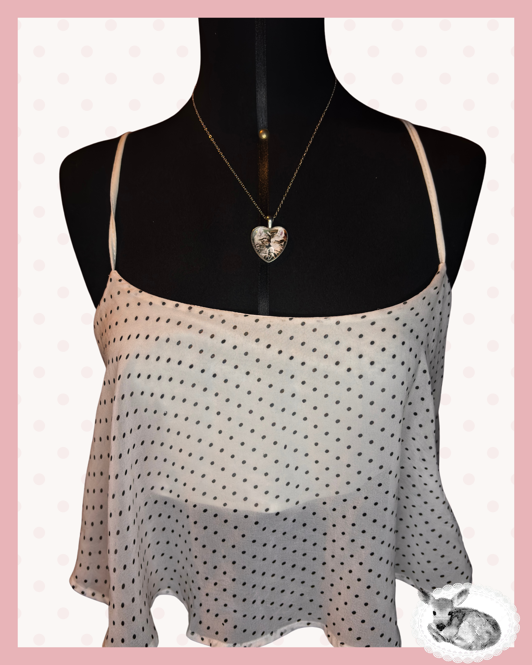 snowfall dots — top blanco de lunares