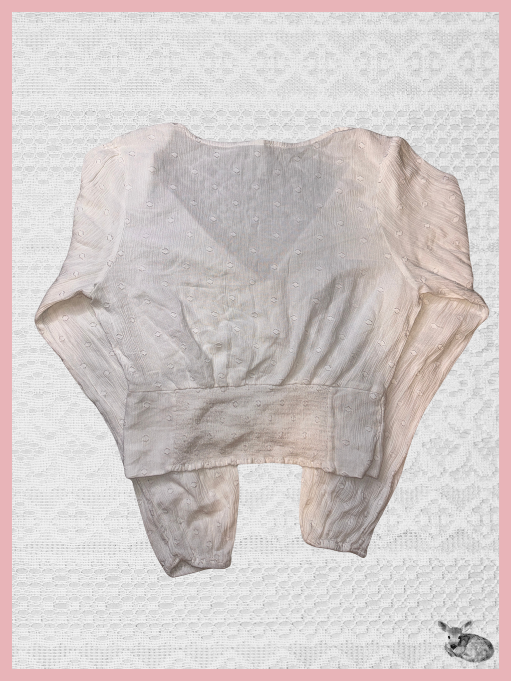cloud nine — blusa blanca con flores
