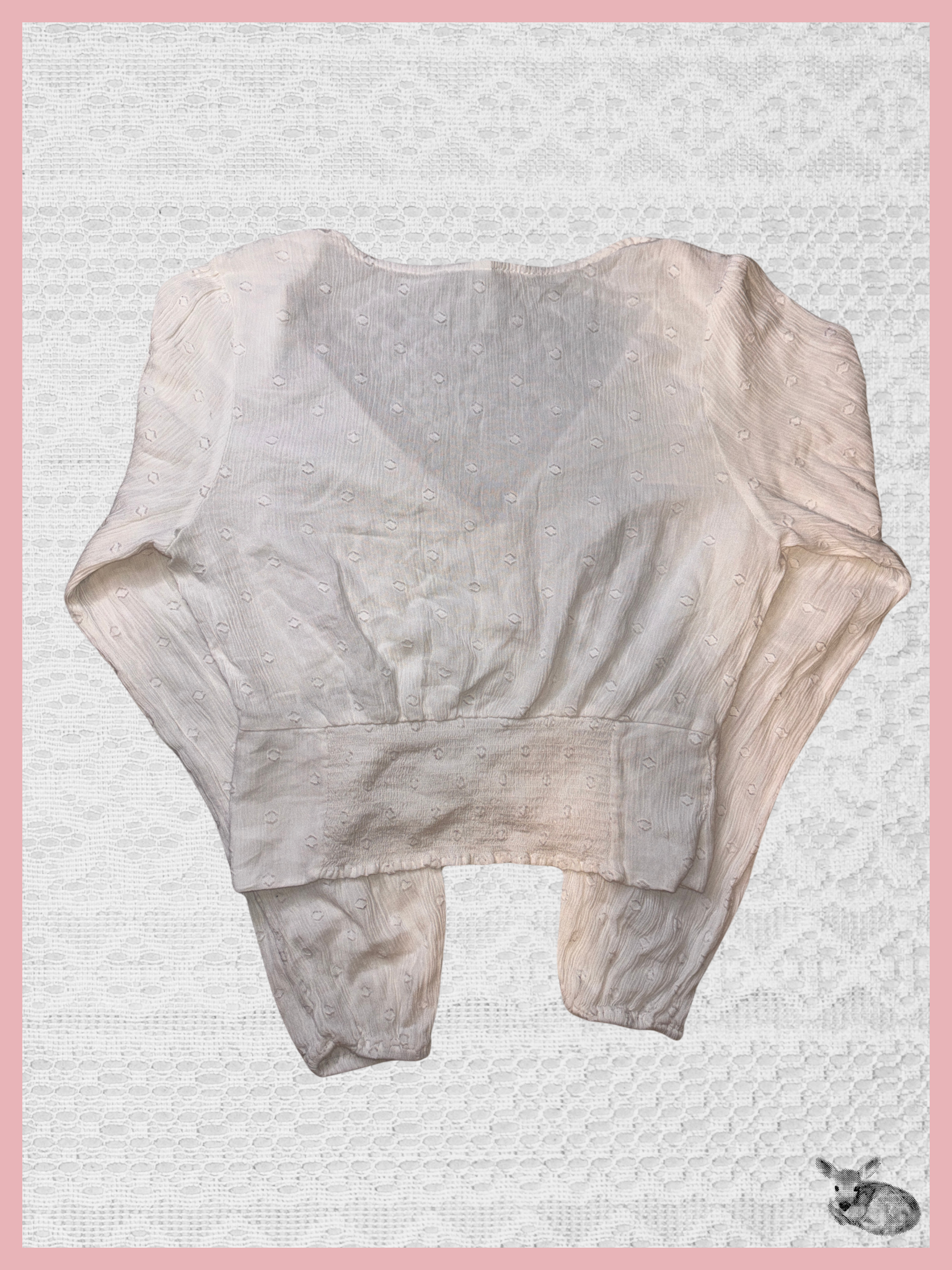 cloud nine — blusa blanca con flores