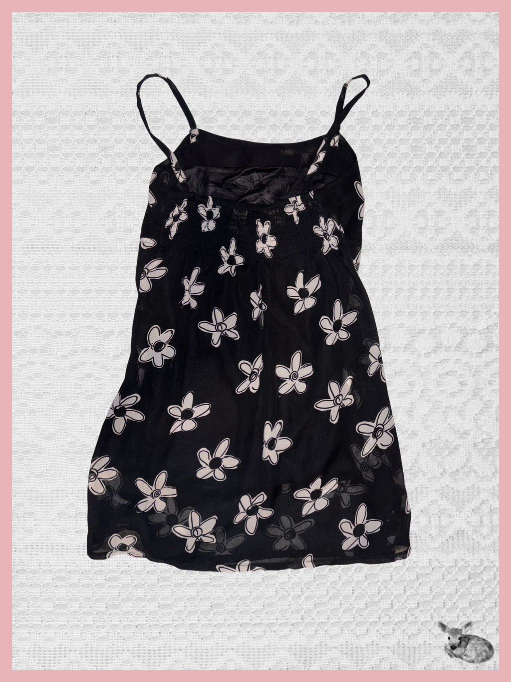 midnight garden — slip dress floral