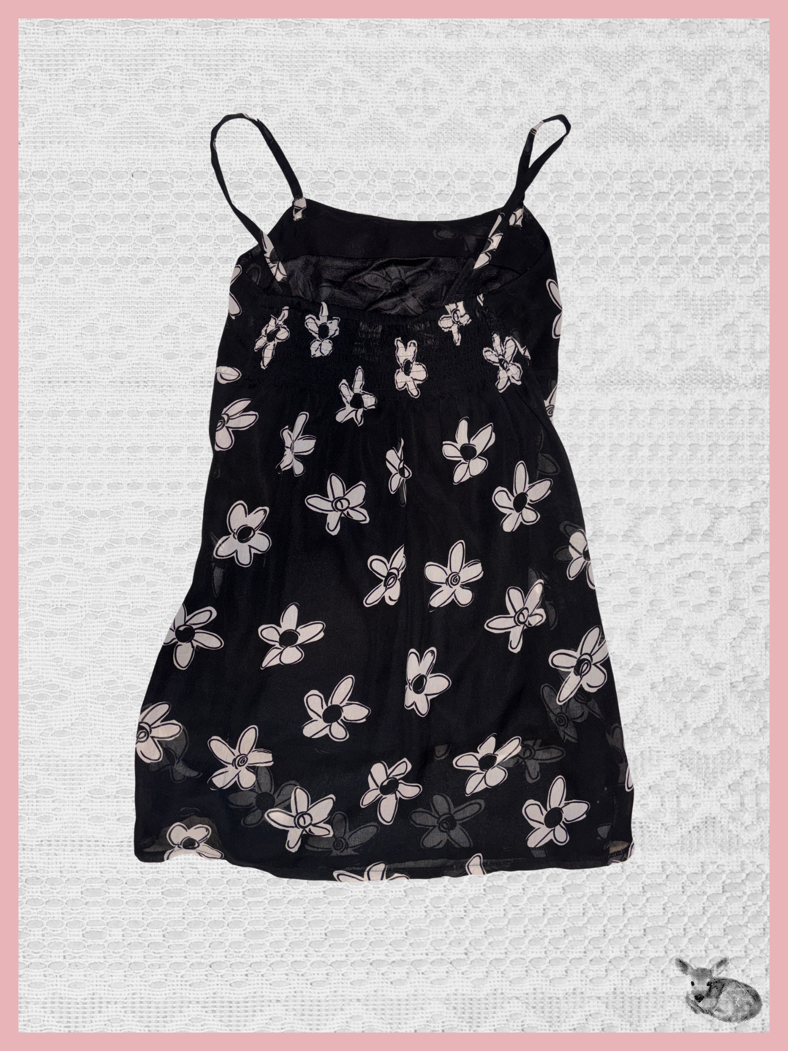 midnight garden — slip dress floral