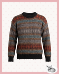 foggy forest — sweater mohair multicolor