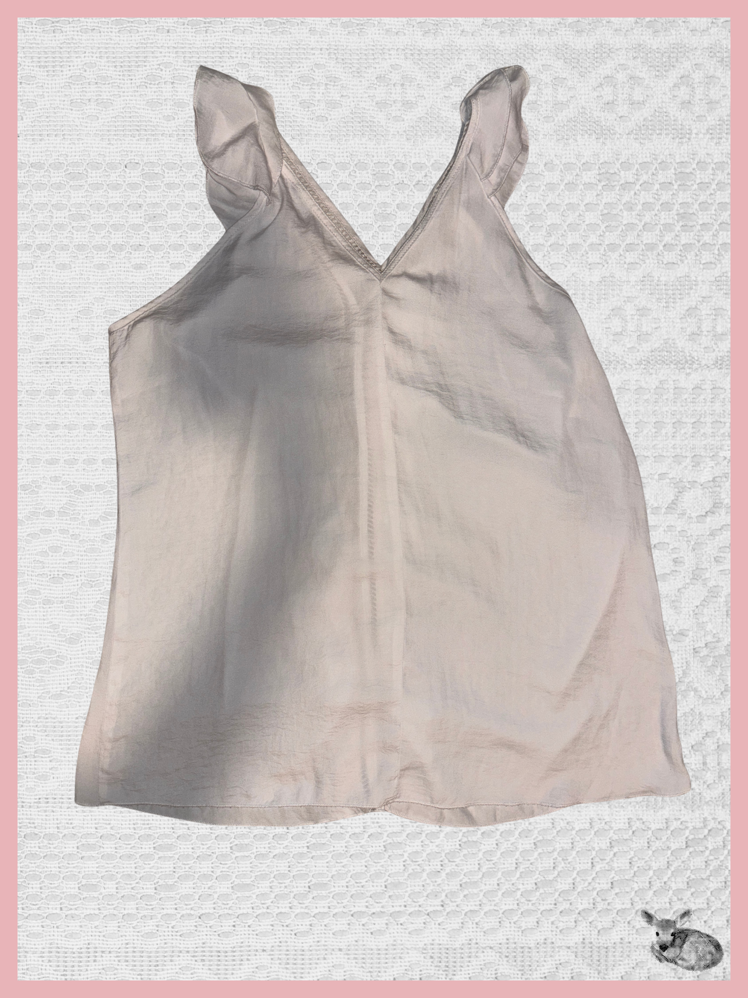cloud ruffle — top blanco con volante