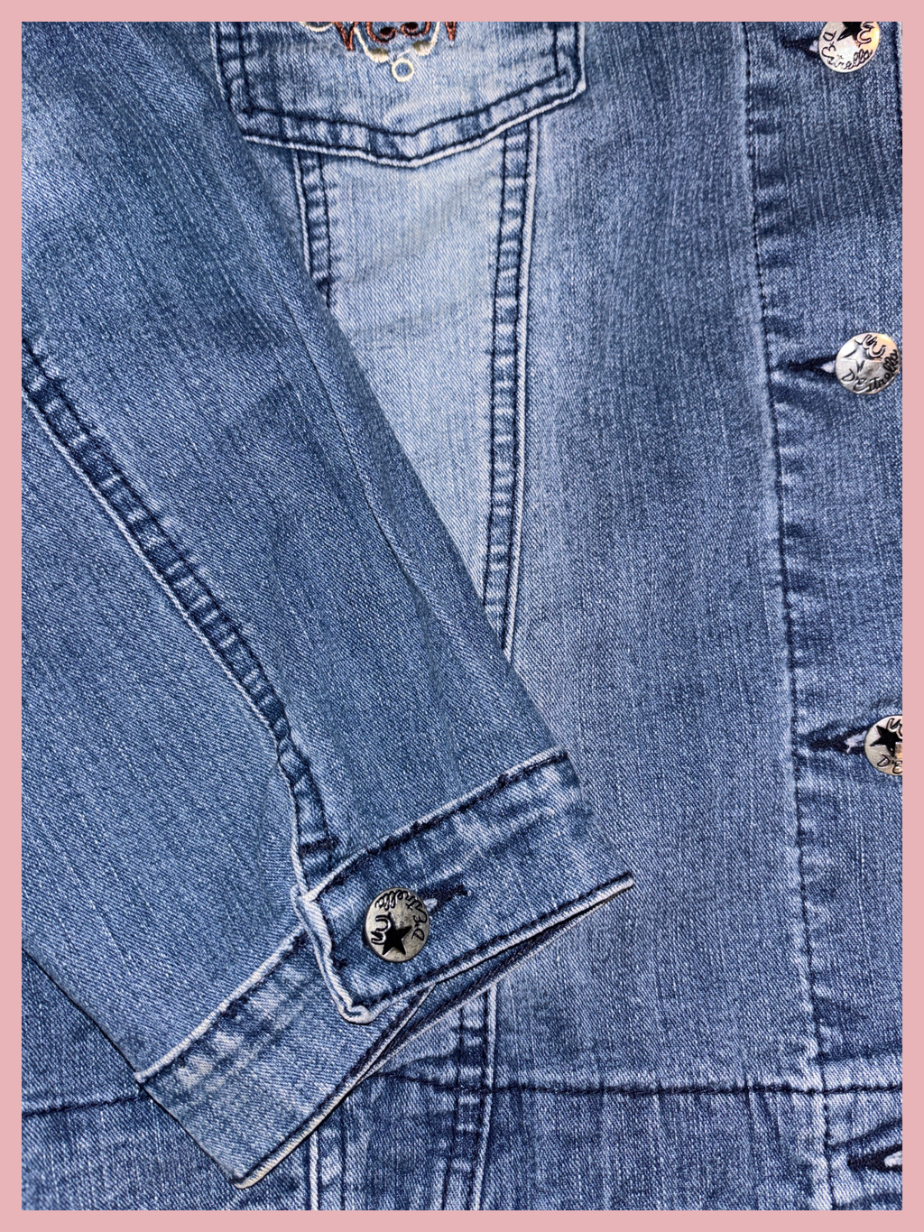 wings of denim — casaca denim bordada