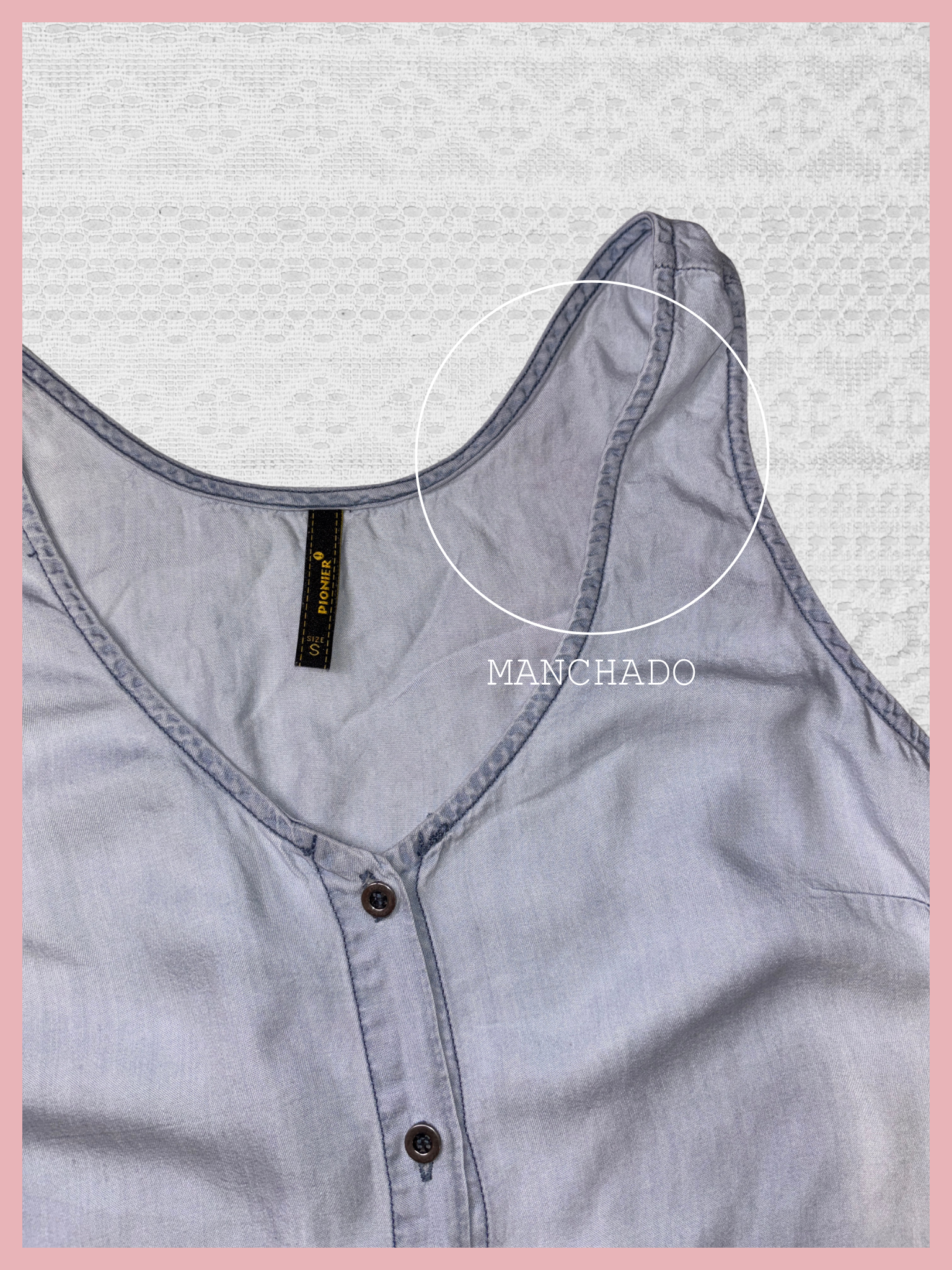 blue hour dress — vestido denim con bordado