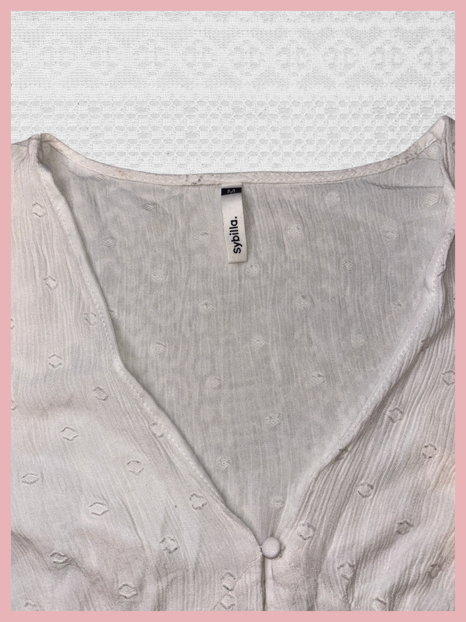 cloud nine — blusa blanca con flores
