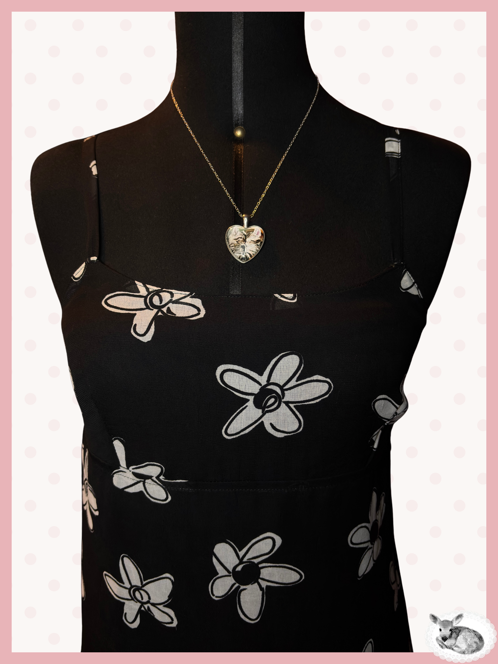 midnight garden — slip dress floral