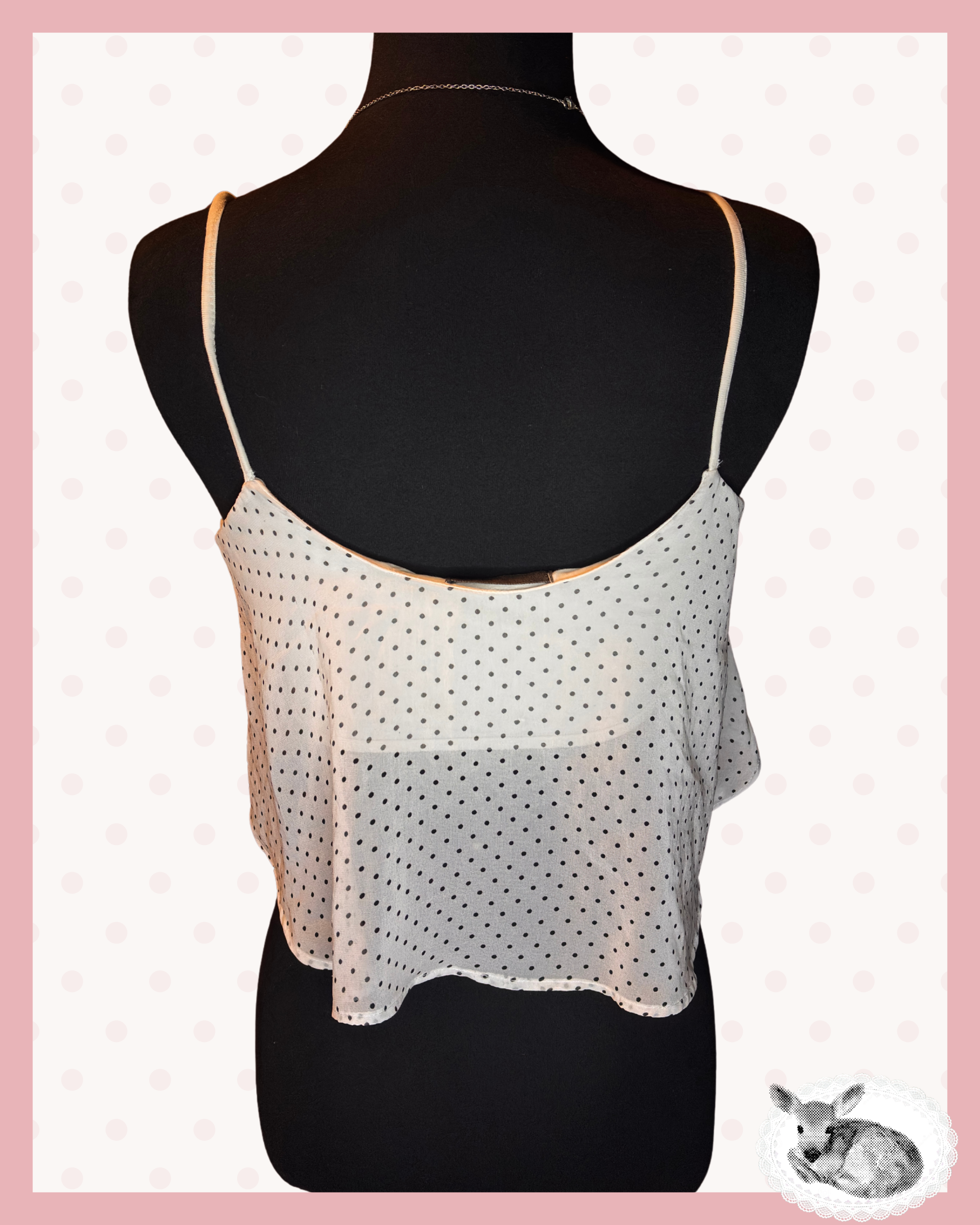 snowfall dots — top blanco de lunares