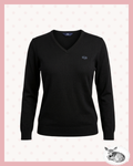 after dark — sweater negro cuello v