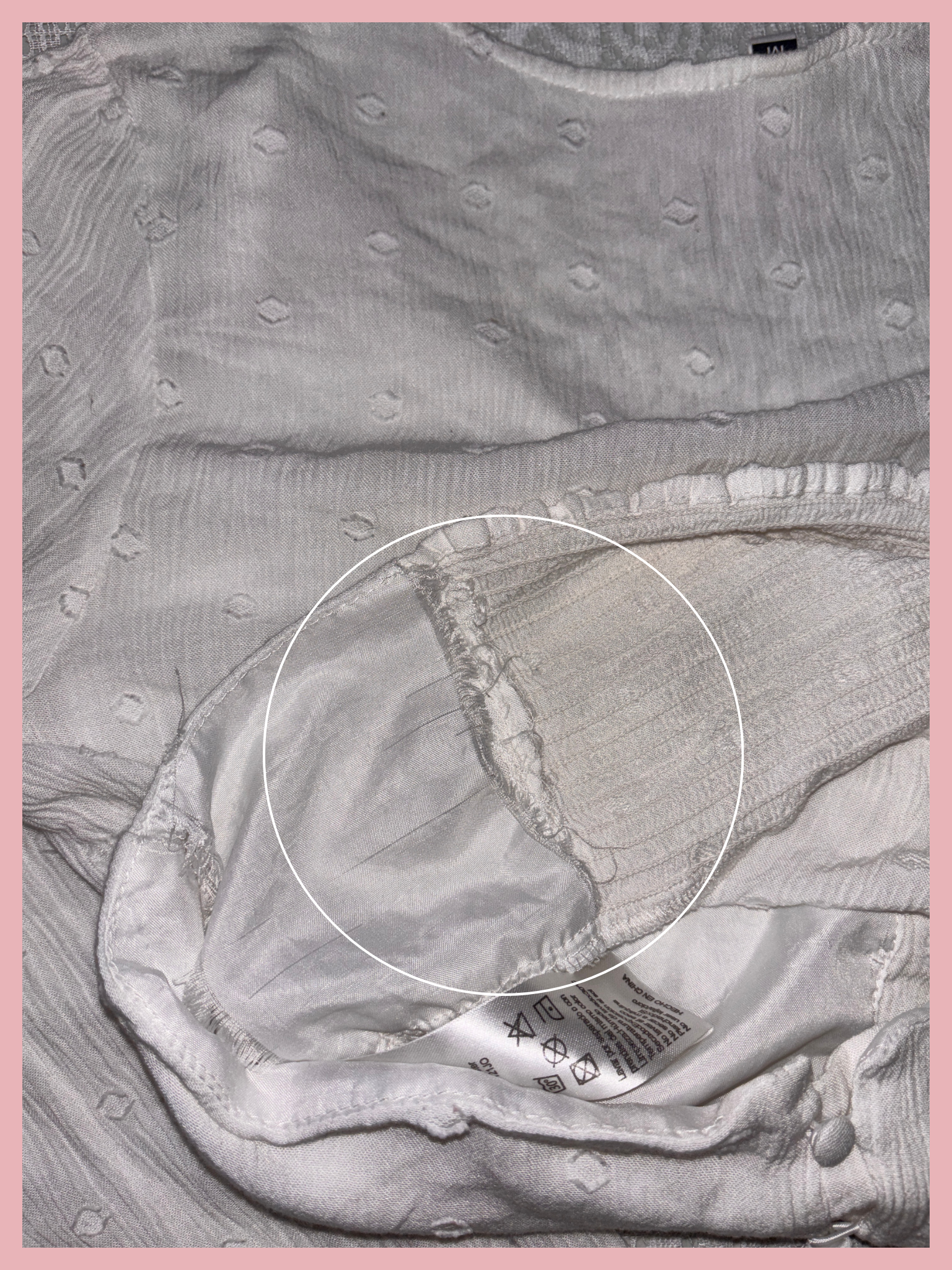 cloud nine — blusa blanca con flores