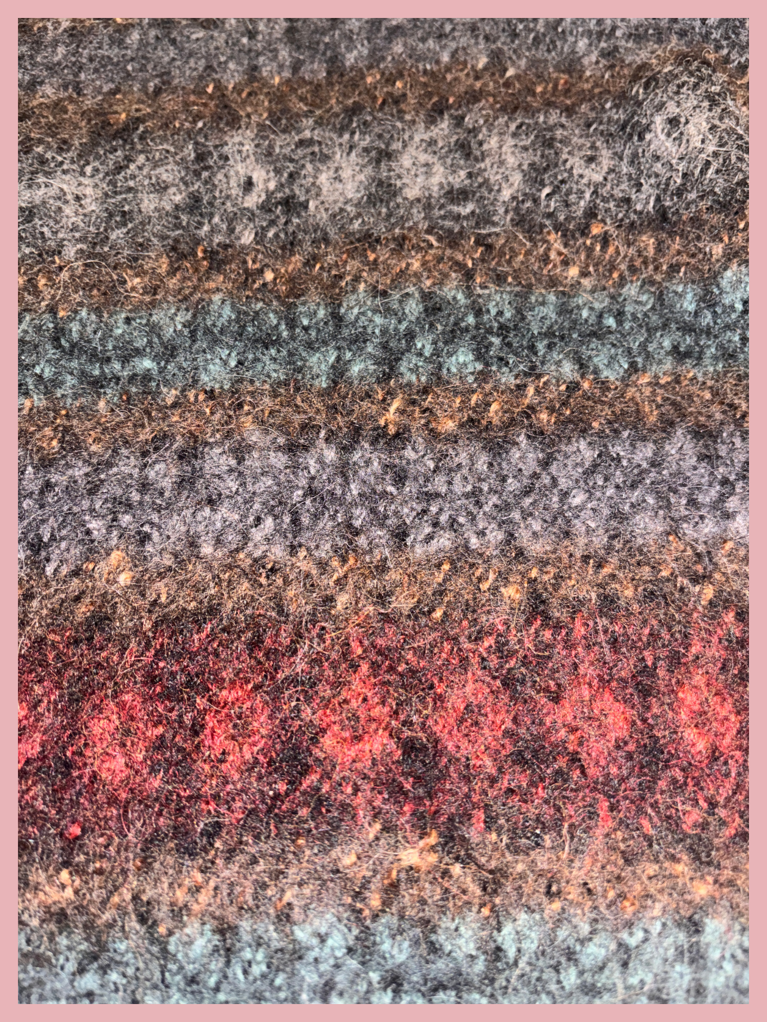 foggy forest — sweater mohair multicolor